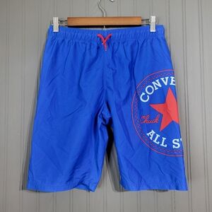 Converse All Star Chuck Taylor Swim Trunks Lined Blue Youth Boys Size Large